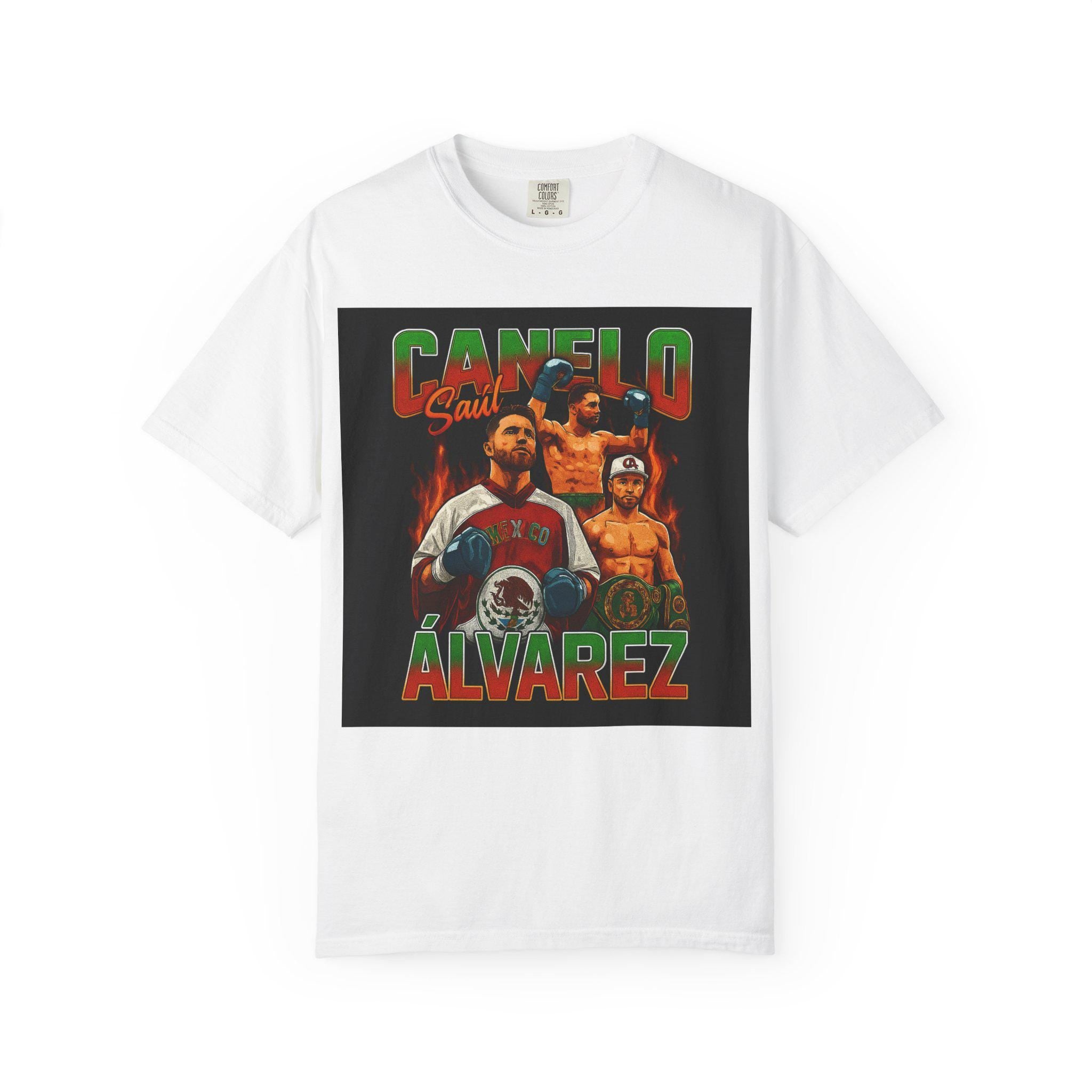 Canelo Álvarez Unisex Graphic T-Shirt, Casual Graphic Tee, Sports Merchandise, Gift for Boxing Fans, Unique Apparel for Celebrations