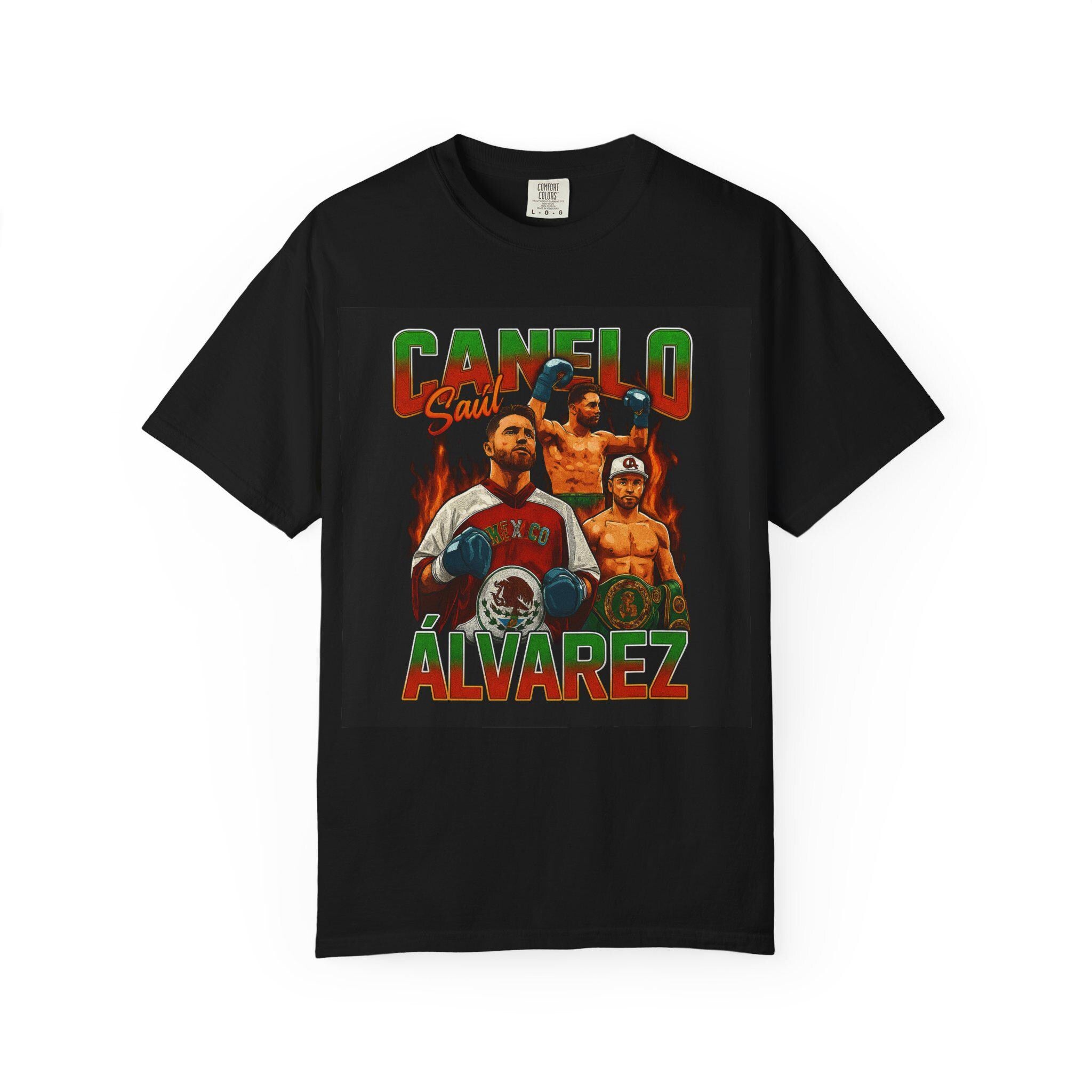 Canelo Álvarez Unisex Graphic T-Shirt, Casual Graphic Tee, Sports Merchandise, Gift for Boxing Fans, Unique Apparel for Celebrations