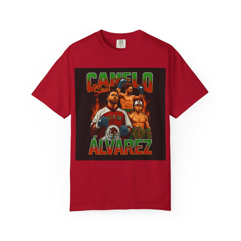 Canelo Álvarez Unisex Graphic T-Shirt, Casual Graphic Tee, Sports Merchandise, Gift for Boxing Fans, Unique Apparel for Celebrations