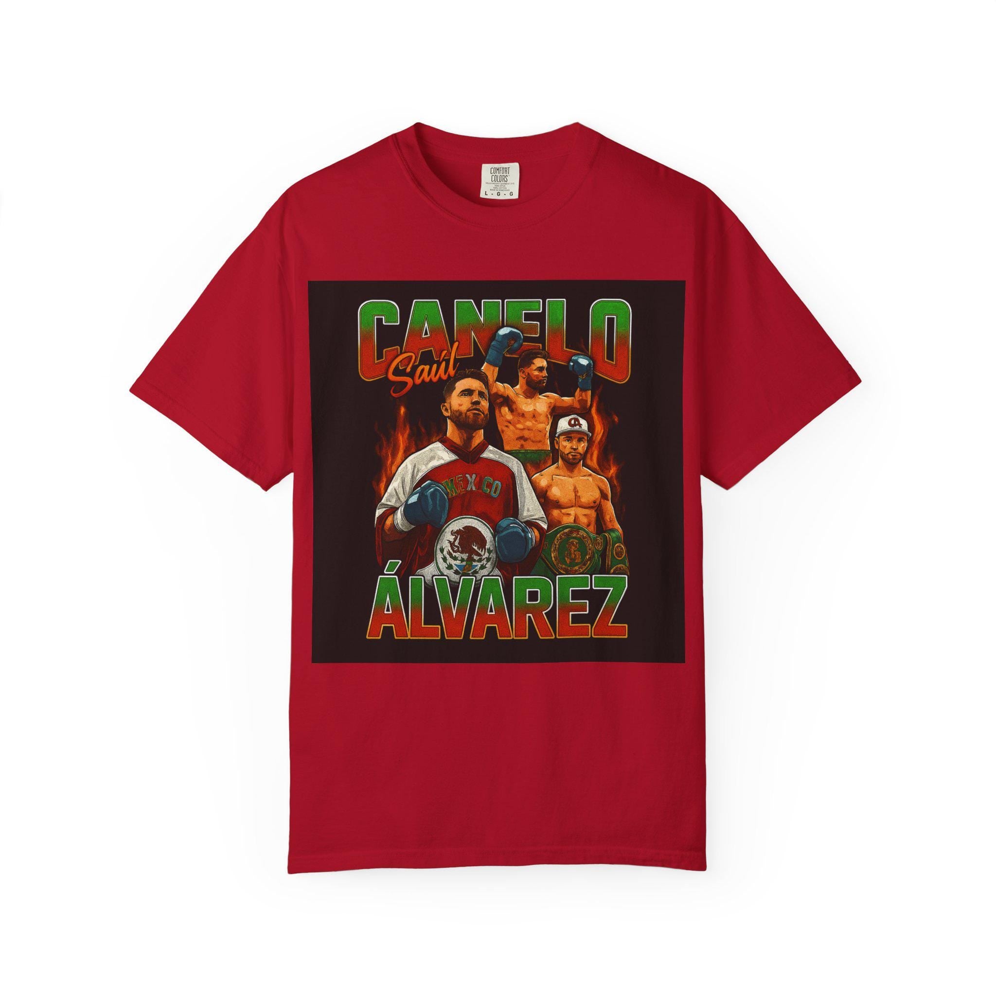 Canelo Álvarez Unisex Graphic T-Shirt, Casual Graphic Tee, Sports Merchandise, Gift for Boxing Fans, Unique Apparel for Celebrations